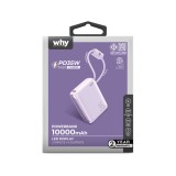พาวเวอร์แบงค์ WHY 10000 mAh PD35W Puri PB-108E Purple (CCC)