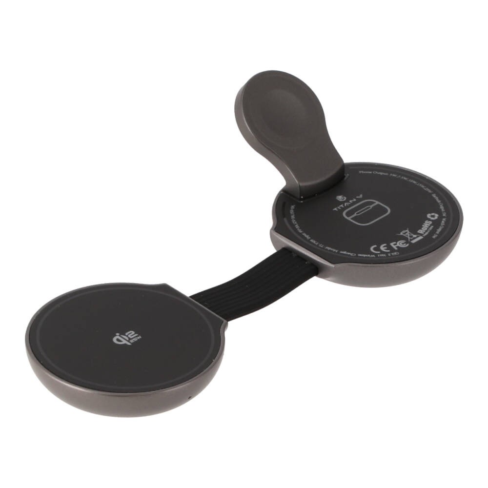 ที่ชาร์จไร้สาย TITANV 3-in-1 Qi2.2 MagVoyage Wireless Charger Foldable 25W Gray (Y309)