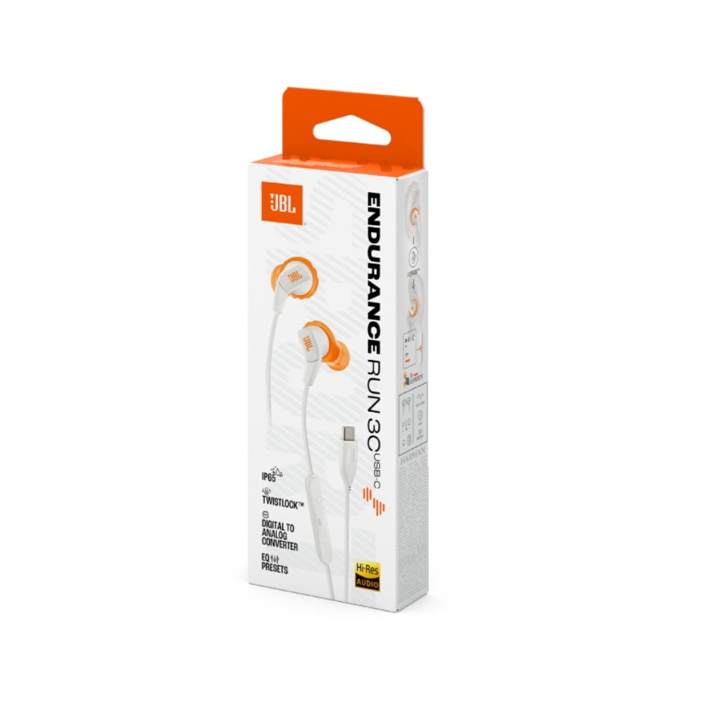 หูฟัง JBL ENDURANCE RUN 3C White