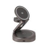 ที่ชาร์จไร้สาย TITANV 3-in-1 Qi2.2 Magstudio Wireless Charger Foldable 25W Gray (Y329)
