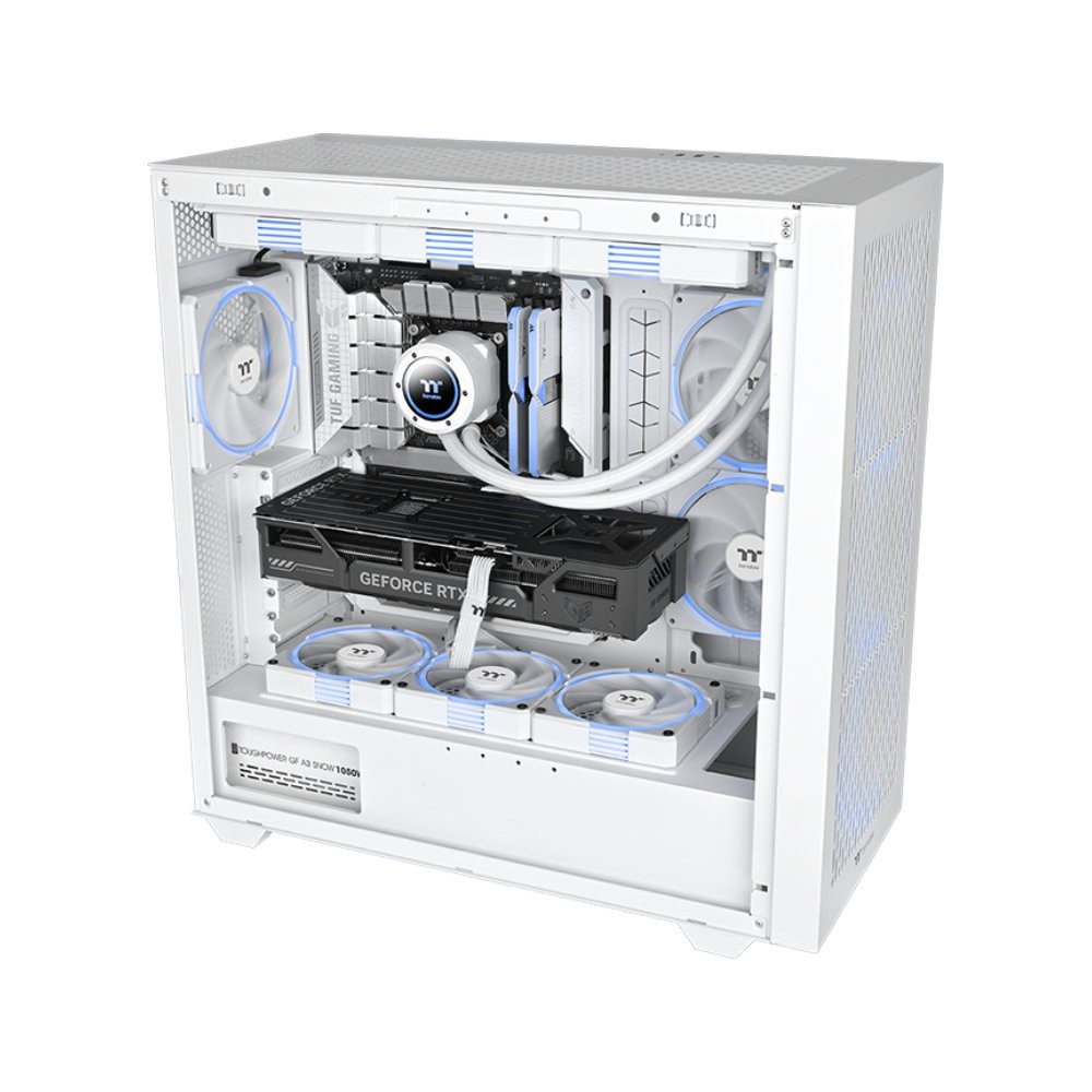 พัดลมคอม THERMALTAKE TS140 EX RGB White (CL-F209-PL14SW-A) 3-Fan Pack