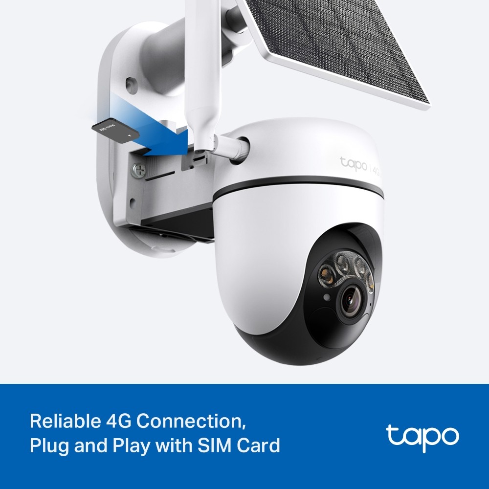 กล้องวงจรปิด TP-Link Tapo C615G KIT Solar-Powered Pan/Tilt 4G LTE Security Camera