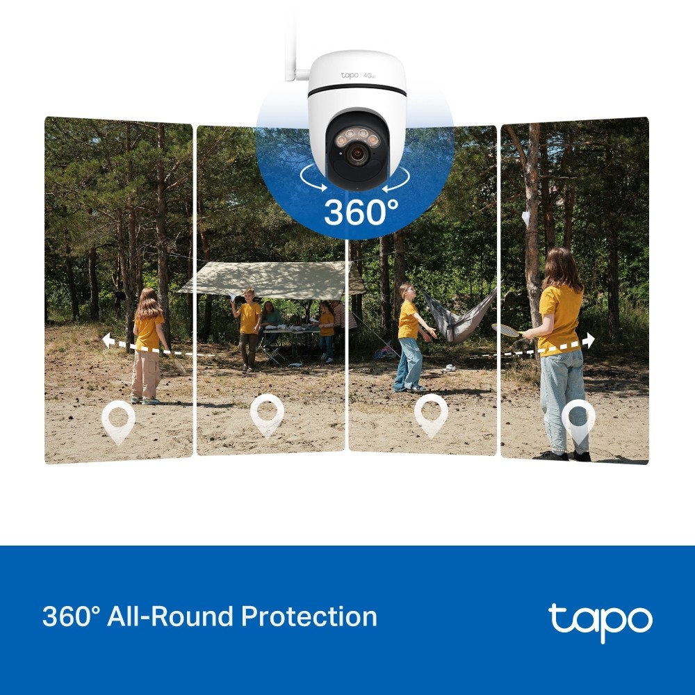 กล้องวงจรปิด TP-Link Tapo C615G KIT Solar-Powered Pan/Tilt 4G LTE Security Camera