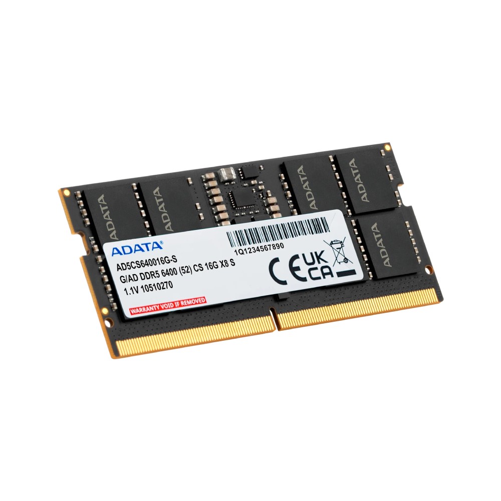 แรมโน๊ตบุ๊ค ADATA DDR5 16GB/6400MHz. CL52 SO-DIMM (AD5CS640016G)