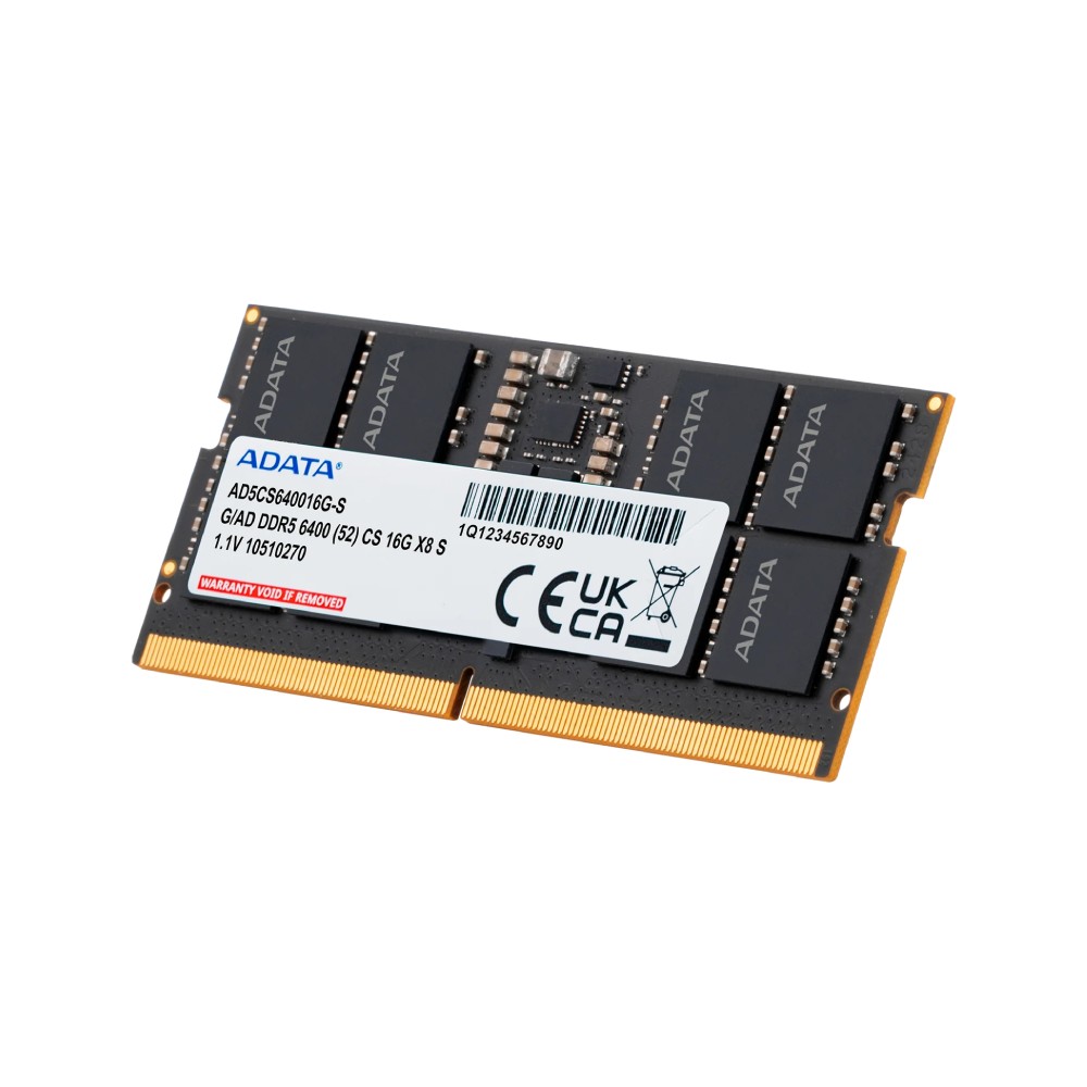 แรมโน๊ตบุ๊ค ADATA DDR5 16GB/6400MHz. CL52 SO-DIMM (AD5CS640016G)