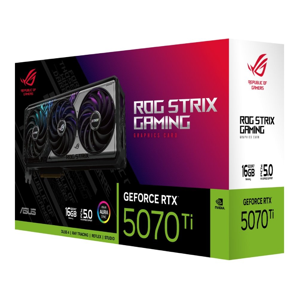 การ์ดจอ ASUS ROG Strix GeForce RTX 5070 Ti 16GB GDDR7 256-bit