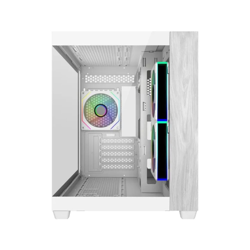 เคสคอมพิวเตอร์ COOLER MASTER Elite 481 Wood White (E481-WHNN-S00)