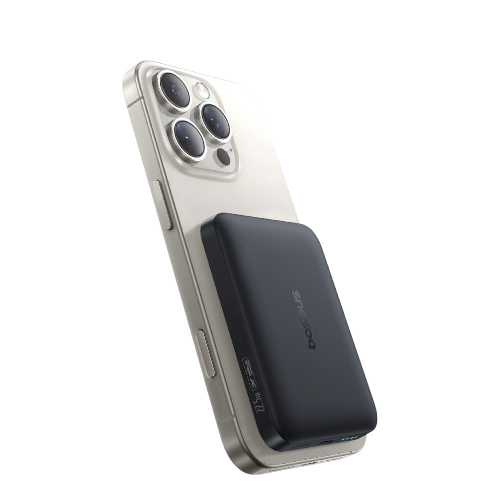 พาวเวอร์แบงค์ Baseus 10000 mAh EnerFill FM11 Ultra-Mini Magnetic 22.5W Cosmic Black (CCC)