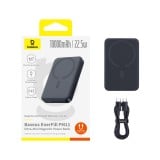 พาวเวอร์แบงค์ Baseus 10000 mAh EnerFill FM11 Ultra-Mini Magnetic 22.5W Cosmic Black (CCC)