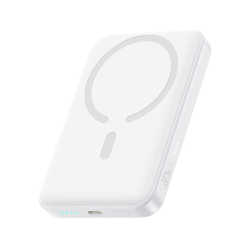 พาวเวอร์แบงค์ Baseus 10000 mAh EnerFill FM11 Ultra-Mini Magnetic 22.5W Moon White (CCC)
