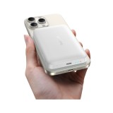 พาวเวอร์แบงค์ Baseus 10000 mAh EnerFill FM11 Ultra-Mini Magnetic 22.5W Moon White (CCC)