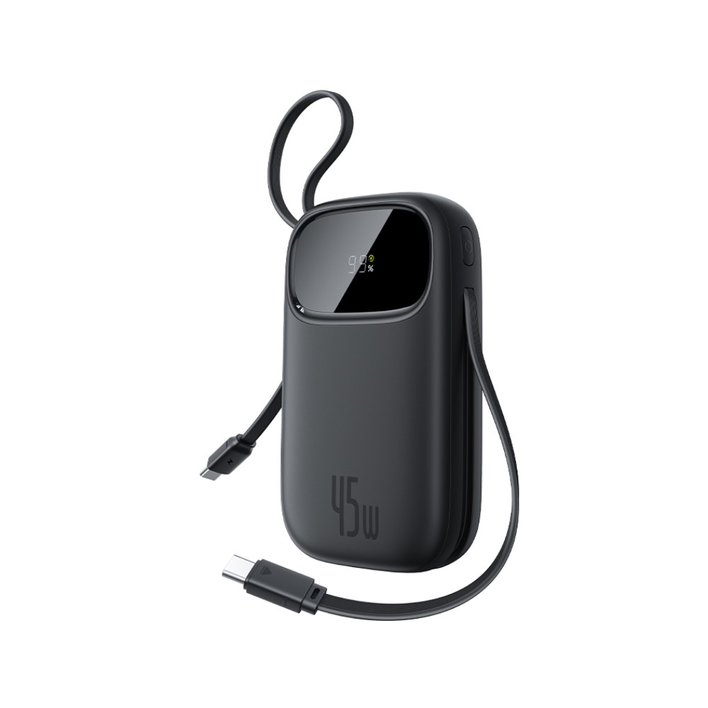 พาวเวอร์แบงค์ Baseus 10000 mAh EnerFill FC31 Display with 2 Built-in USB-C 45W Cosmic Black (CCC)