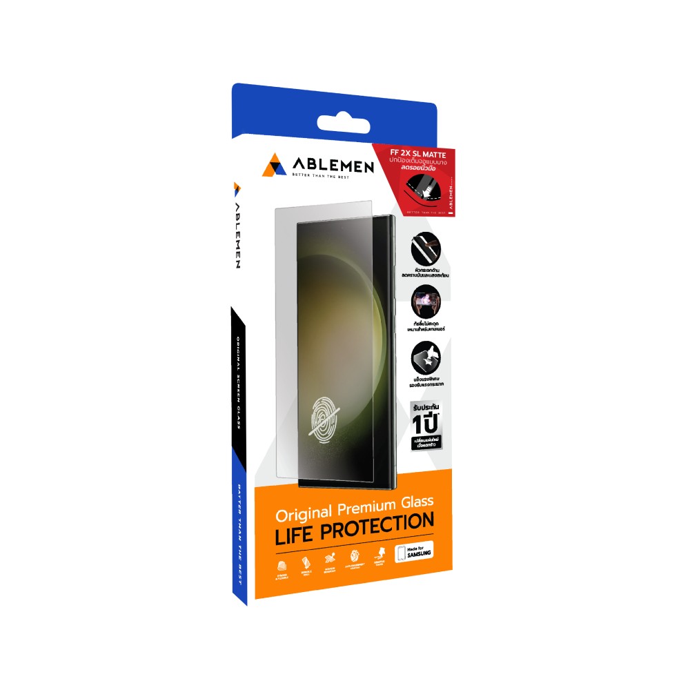 ฟิล์มกันรอย Ablemen Samsung Galaxy S26 Ultra Tempered Glass 2X SL MT