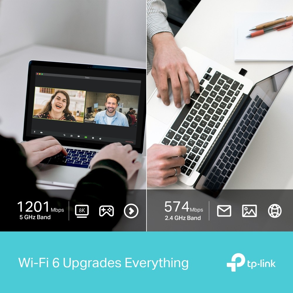 อุปกรณ์รับสัญญาณ TP-Link Archer TX20U Nano AX1800 Wi-Fi 6 Wireless USB Adapter