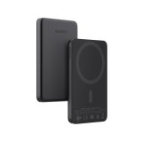 พาวเวอร์แบงค์ AUKEY 5000mAh Mag Qi2 M PD20W PB-MS07A Dark Gray (CCC)