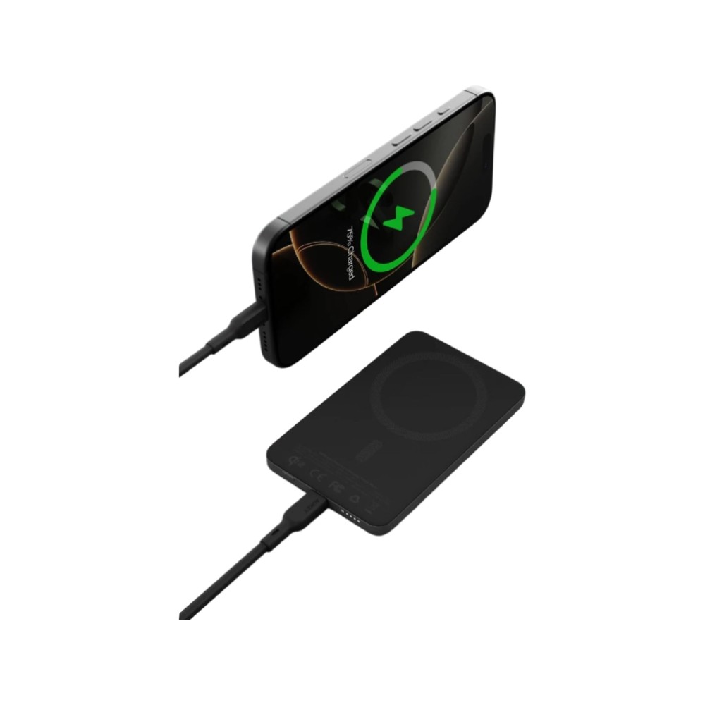 พาวเวอร์แบงค์ AUKEY 5000mAh Mag Qi2 M PD20W PB-MS07A Dark Gray (CCC)