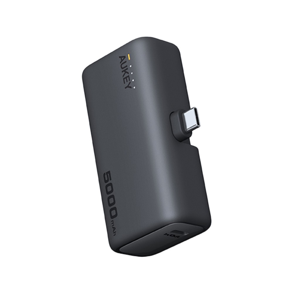 พาวเวอร์แบงค์ AUKEY 5000 mAh Spark Mini Built-in USB-C PB-Y59 Dark Gray (CCC)