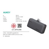 พาวเวอร์แบงค์ AUKEY 5000 mAh Spark Mini Built-in USB-C PB-Y59 Dark Gray (CCC)