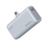 พาวเวอร์แบงค์ AUKEY 5000 mAh Spark Mini Built-in USB-C PB-Y59 Frost White (CCC)