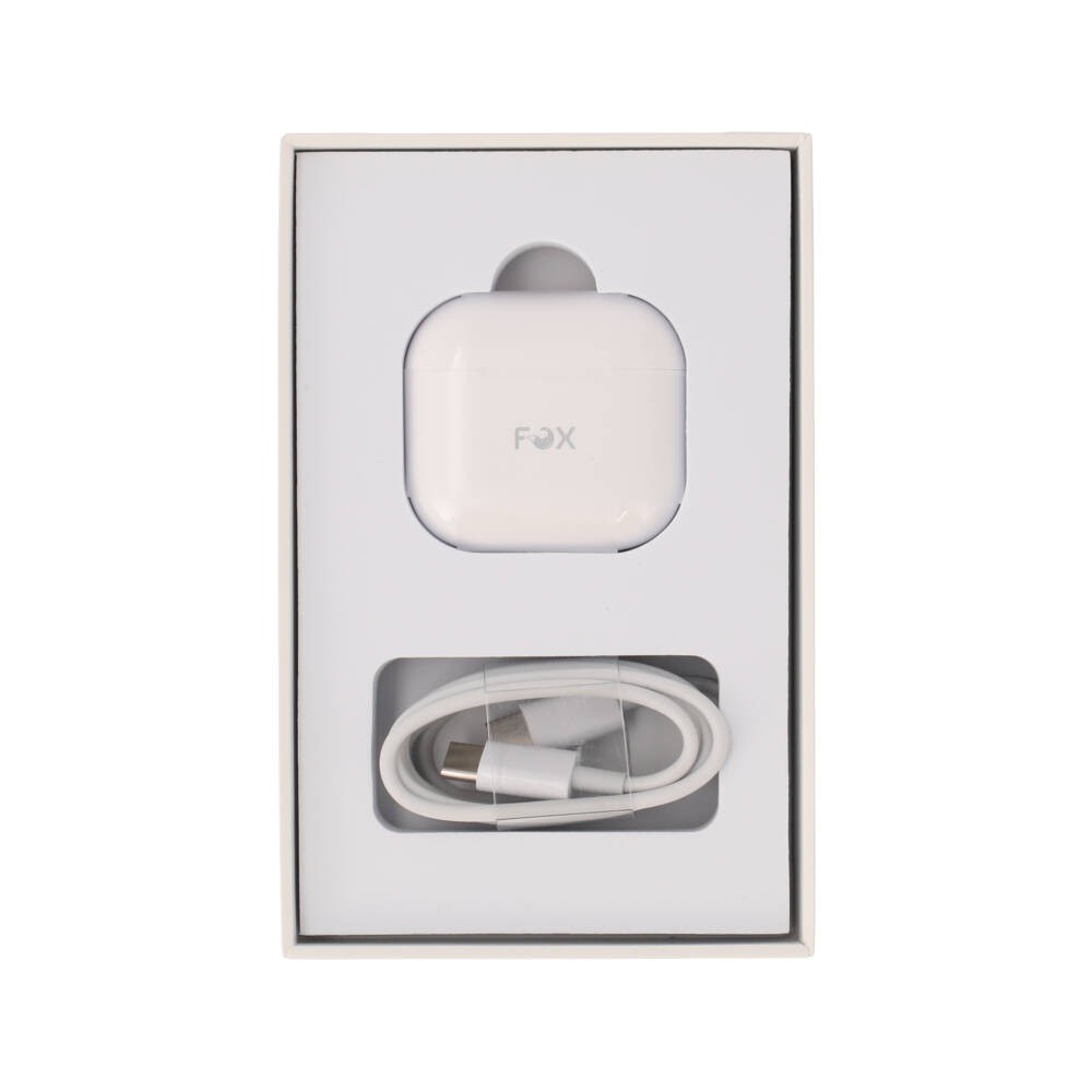 หูฟังไร้สาย FOX TWS BT 6.0 G4 ANC BT-04 (Type-C) White