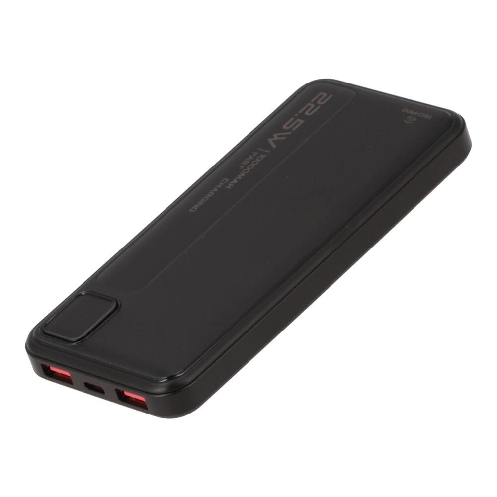 พาวเวอร์แบงค์ TECHPRO 10000 mAh 2 x USB-A/1xType-C EP-I117 Black