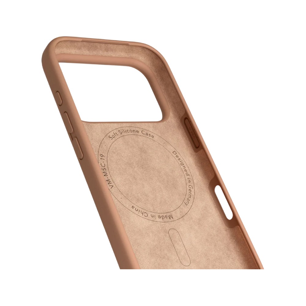 Vonmaehlen เคส iPhone 17 Pro Max Soft Silicone - Dark Cream
