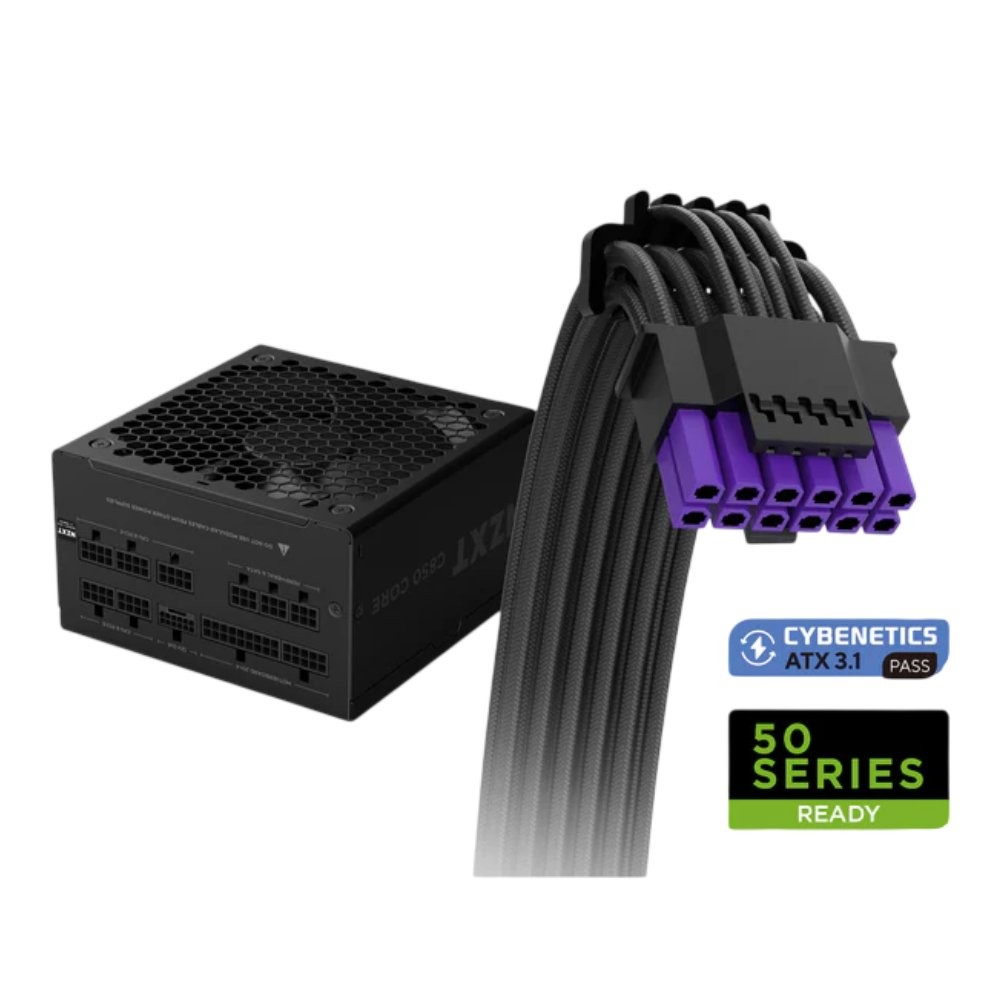 พาวเวอร์ซัพพลาย NZXT C850 Gold Core 850W ATX3.1 PSU (PA-8G3BB-US)