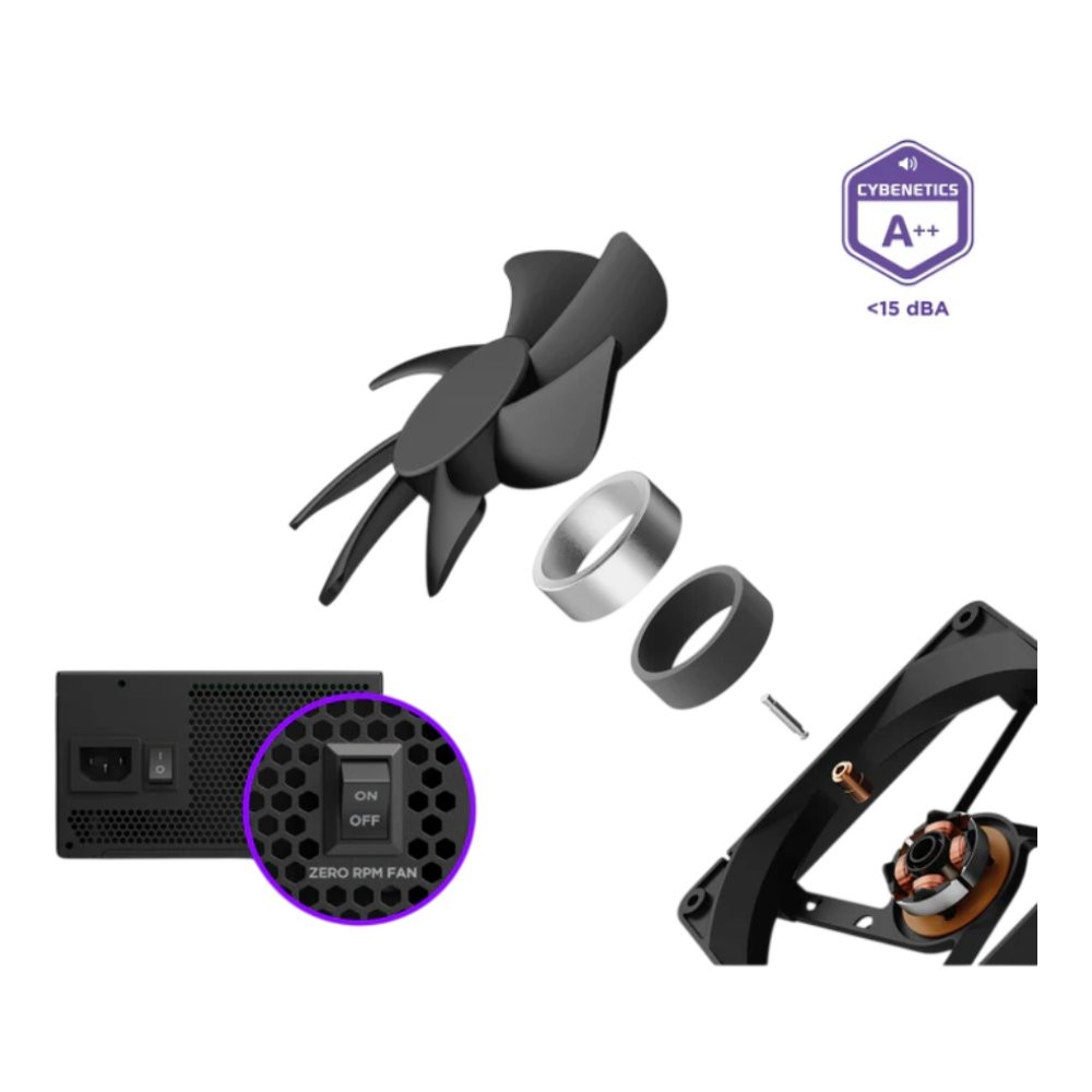 พาวเวอร์ซัพพลาย NZXT C850 Gold Core 850W ATX3.1 PSU (PA-8G3BB-US)