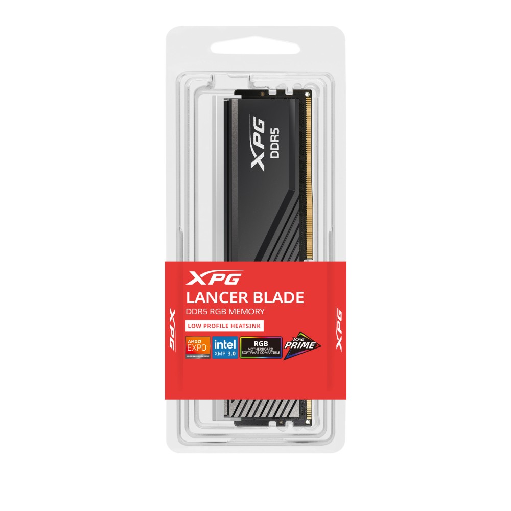 แรมพีซี ADATA XPG LancerBlade RGB DDR5 16GB/6000MHz. CL48 - Black (AX5U6000C4816G-SLABRBK)
