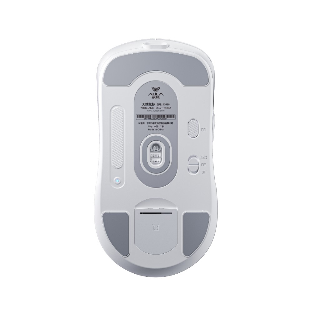 เมาส์เกมมิ่ง AULA SC680 WHITE