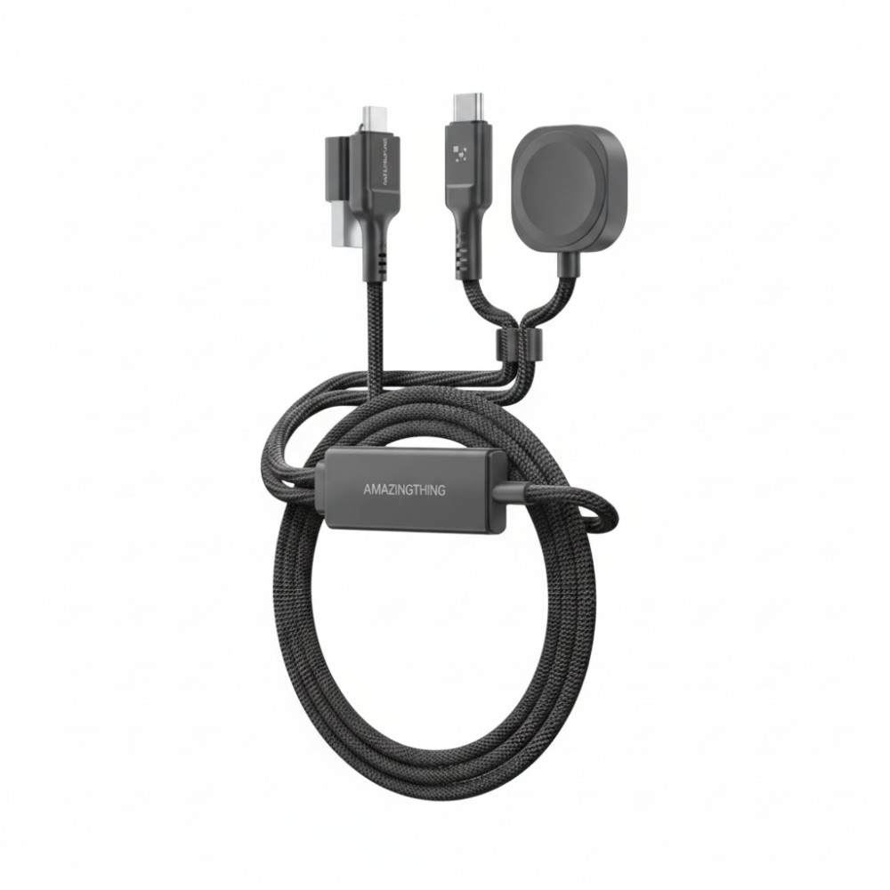 สายชาร์จ AMAZingthing 4-in-1 Multifunctional 100W Thunder Pro I 7X 1.5M Black