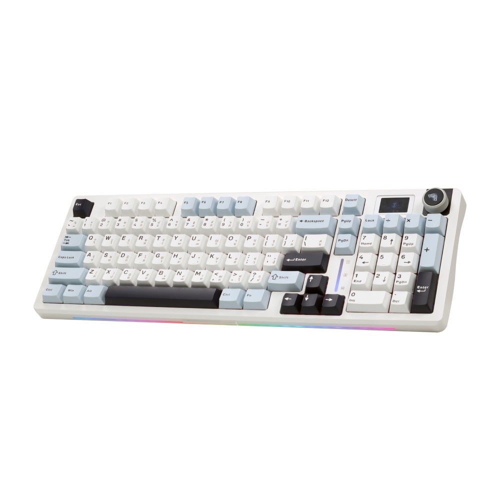 คีย์บอร์ดเกมมิ่ง AULA S98PRO (LIGHT BLUE/WHITE/BLACK PURPLE) NIMBUS SWITCH