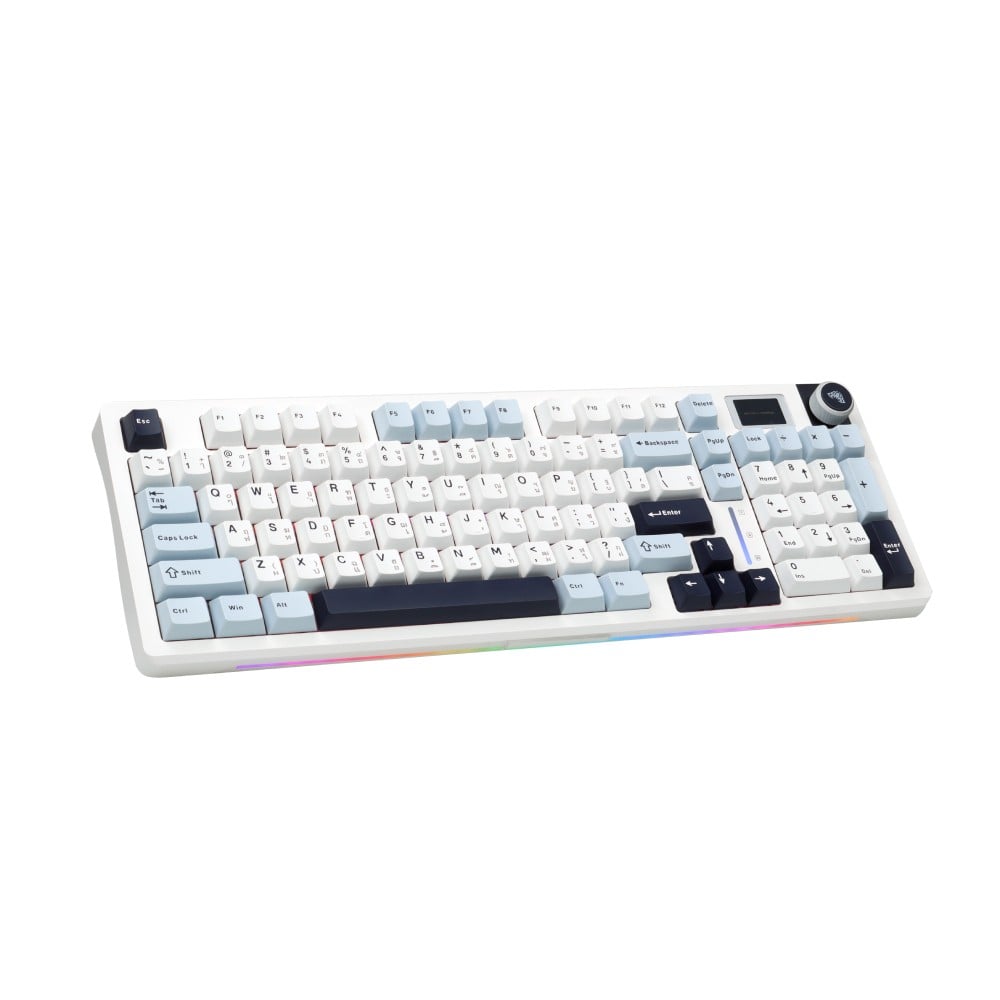 คีย์บอร์ดเกมมิ่ง AULA S98PRO (LIGHT BLUE/WHITE/BLACK PURPLE) NIMBUS SWITCH