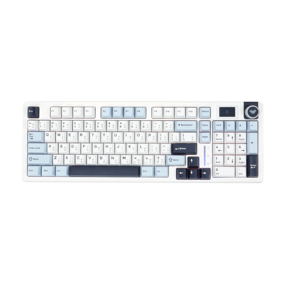 คีย์บอร์ดเกมมิ่ง AULA S98PRO (LIGHT BLUE/WHITE/BLACK PURPLE) NIMBUS SWITCH