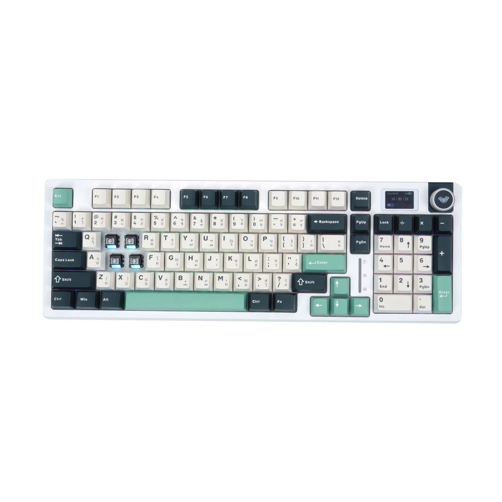 คีย์บอร์ดเกมมิ่ง AULA S98PRO (FIELD GREEN) GRAY SWITCH