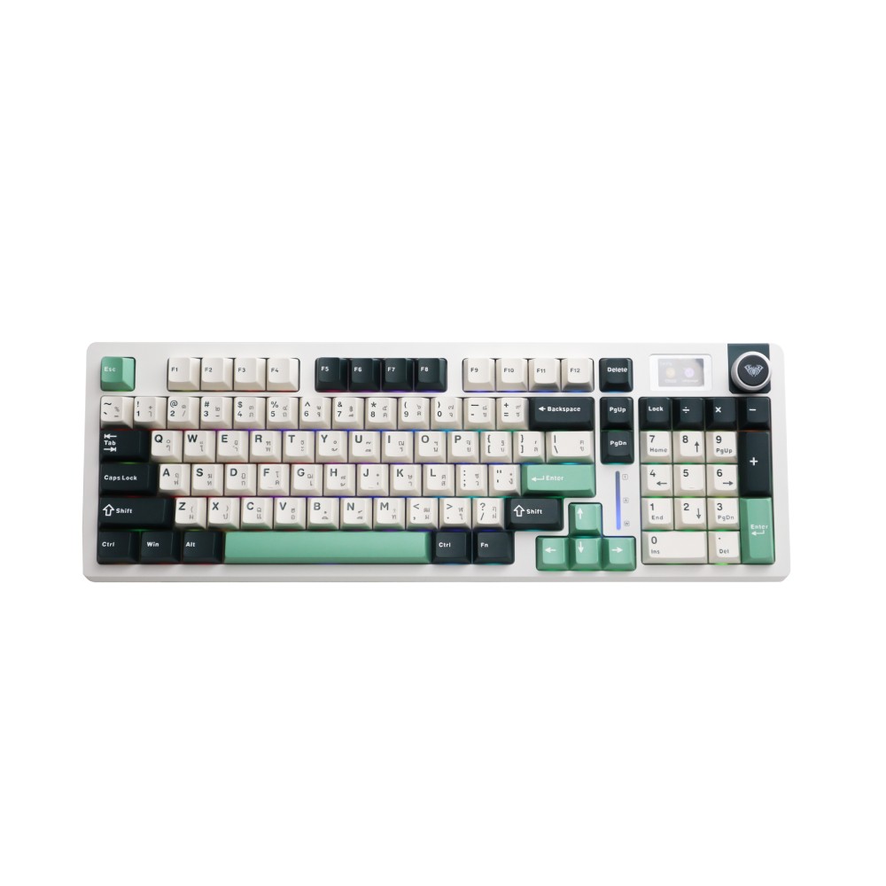 คีย์บอร์ดเกมมิ่ง AULA S98PRO (FIELD GREEN) GRAY SWITCH