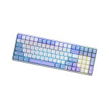 คีย์บอร์ดเกมมิ่ง AULA S100PRO (WHITE/BLUE/DARK PURPLE) RED SWITCH
