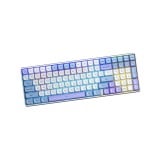 คีย์บอร์ดเกมมิ่ง AULA S100PRO (WHITE/BLUE/DARK PURPLE) RED SWITCH