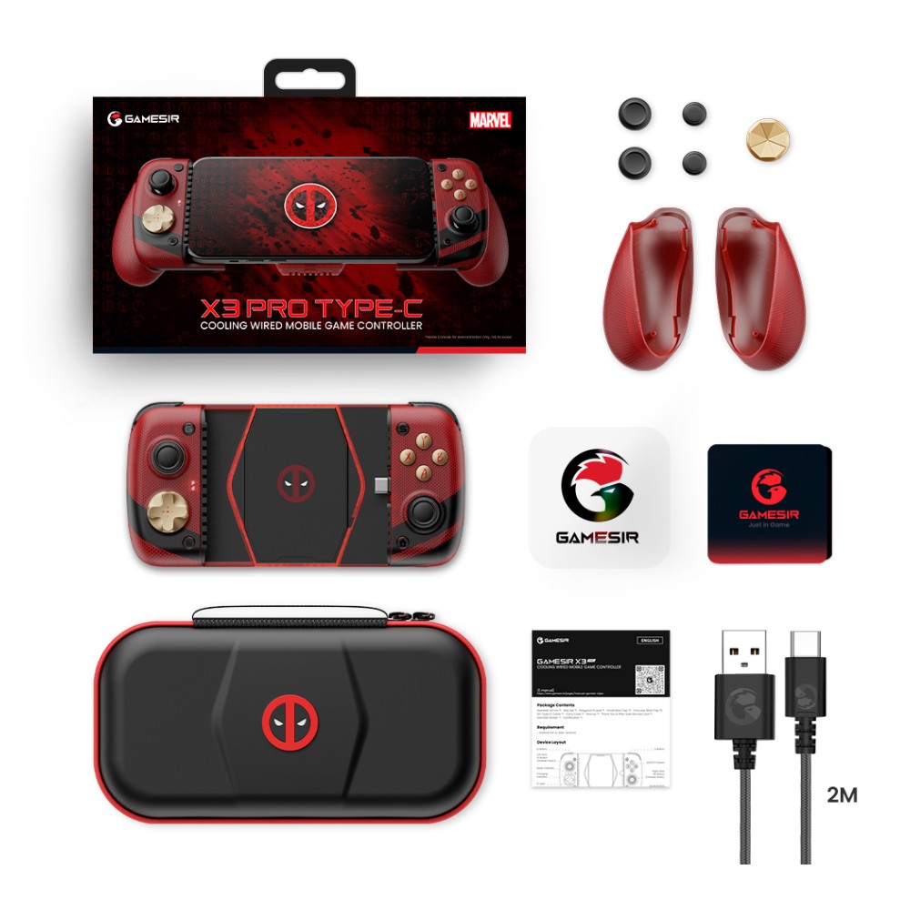 จอยคอนโทรลเลอร์ GameSir X3 Pro Deadpool Edition