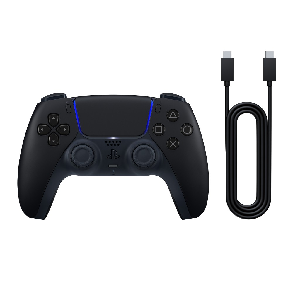 จอยคอนโทรลเลอร์ Sony DualSense Midnight Black + USB Cable for PC