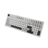 คีย์บอร์ดเกมมิ่ง AULA F99 V.3 Grey/White/Darkgray - Gray Wood Switch