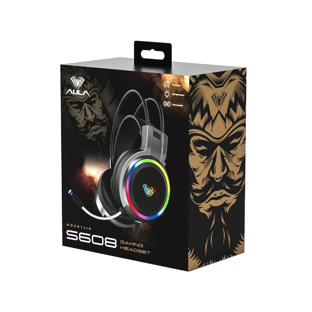หูฟังเกมมิ่ง AULA S608 Black