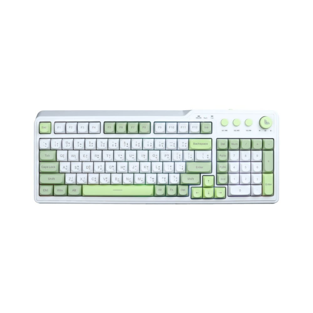 คีย์บอร์ดเกมมิ่ง AULA F3099 GREEN