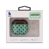 เคส Blue Box AirPods 4 Polka dots Brown/Green