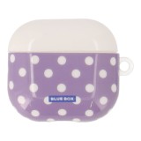 เคส Blue Box AirPods 4 Polka dots White/Purple