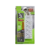 ปลั๊กไฟ Anitech TIS Plug 3600W 4 Socket 4 Switch 3M. H7143 White