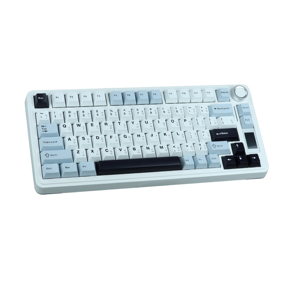 คีย์บอร์ดเกมมิ่ง AULA S75PRO (BLUE/WHITE/BLACK PURPLE) SKYBLUE SWITCH