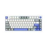 คีย์บอร์ดเกมมิ่ง AULA FIRE75 (GRAY/WHITE/BLUE) CARAMEL SWITCH
