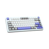 คีย์บอร์ดเกมมิ่ง AULA FIRE75 (GRAY/WHITE/BLUE) CARAMEL SWITCH