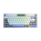 คีย์บอร์ดเกมมิ่ง AULA FIRE75 (GRAY/WHITE/BLUE) CARAMEL SWITCH